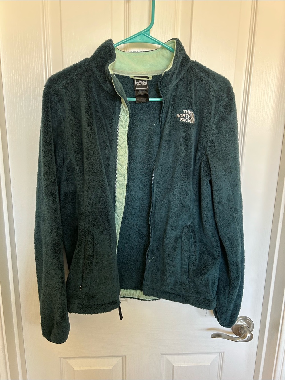 The North Face Woman's blue-Green Fleece Jacket